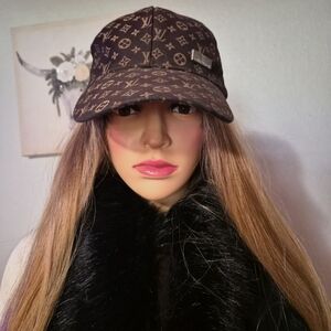 Brown Designer Logo Cap